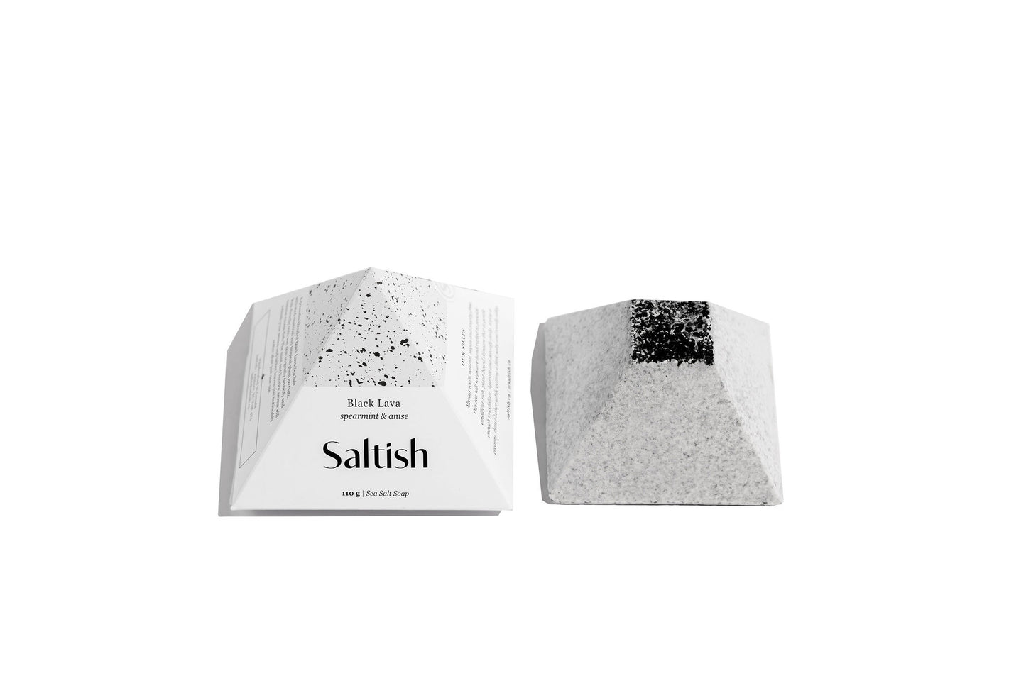 black lava sea salt soap